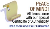 Our Certificate of Authenticy